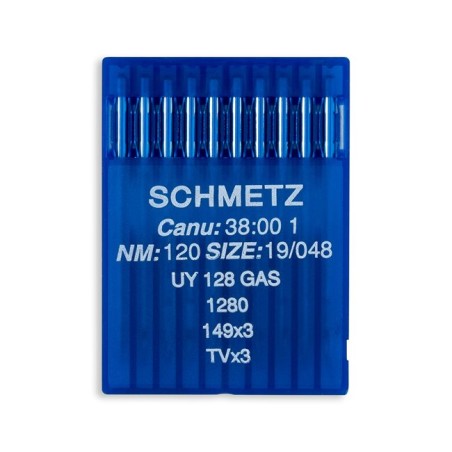 Schmetz Canu 38:00 UY 128 GAS TVx3 Industrial Coverstitch Needles size 120/19